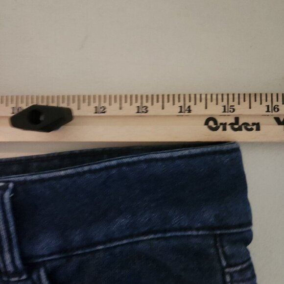 Riders Lee Shorts Womens SIze10 Blue Frayed Hem Mid Rise Stretch Denim Cut Off - Picture 10 of 16